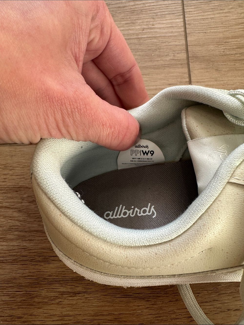 Allbirds Women’s Mint Green Tree Runners Lace Up Sneakers Size 9 - Picture 7 of 7